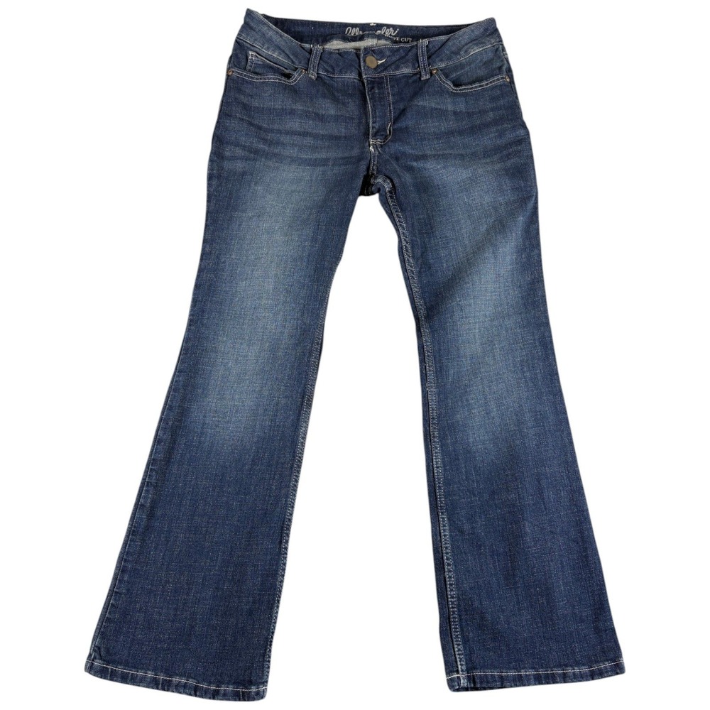 Wrangler Bootcut Jeans Women's 13x30 Blue Dark Wash Stretch Mid Rise Western